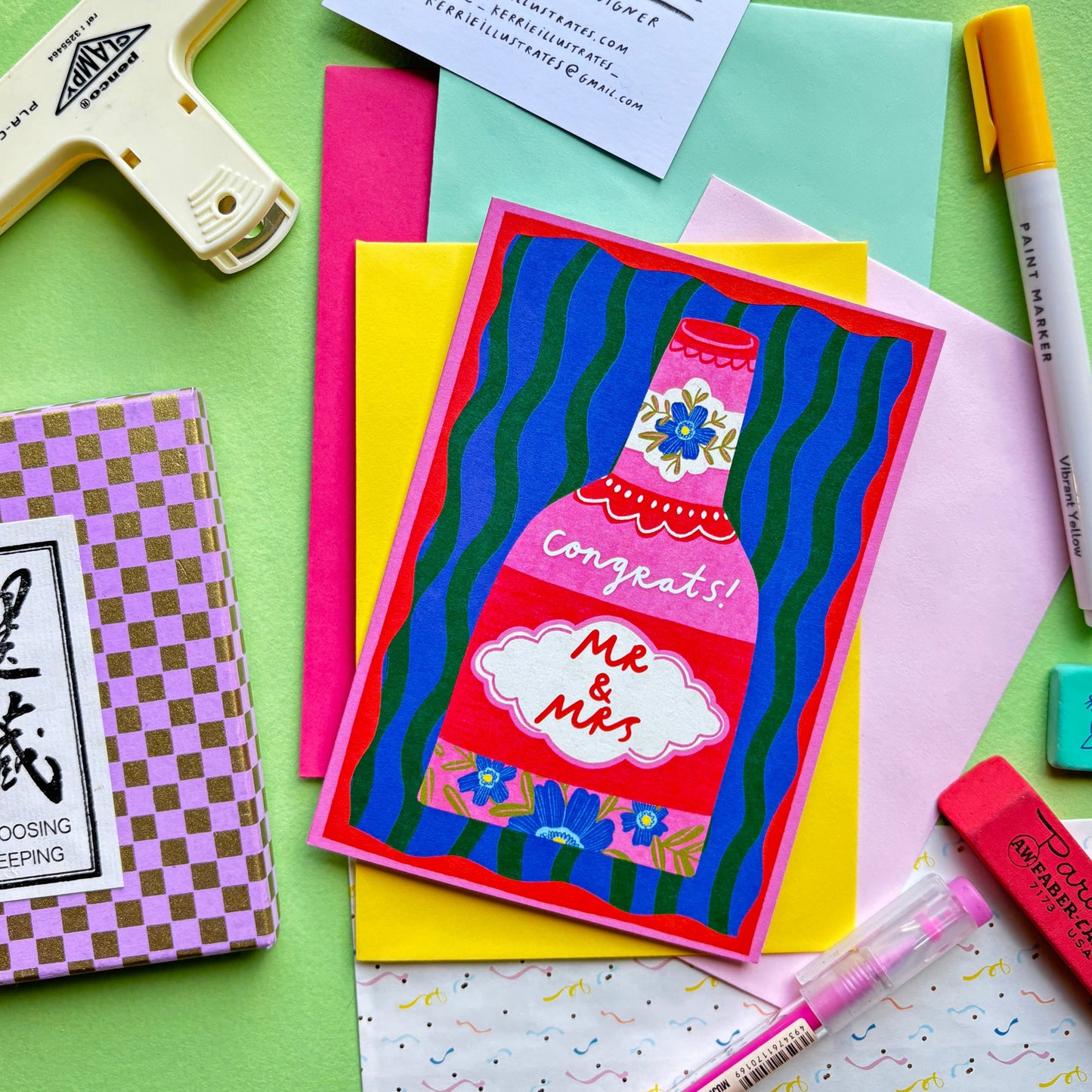 Congrats Mr & Mrs Engagement Wedding Greeting Card | Wedding Proposal Anniversary Celebration Milestone