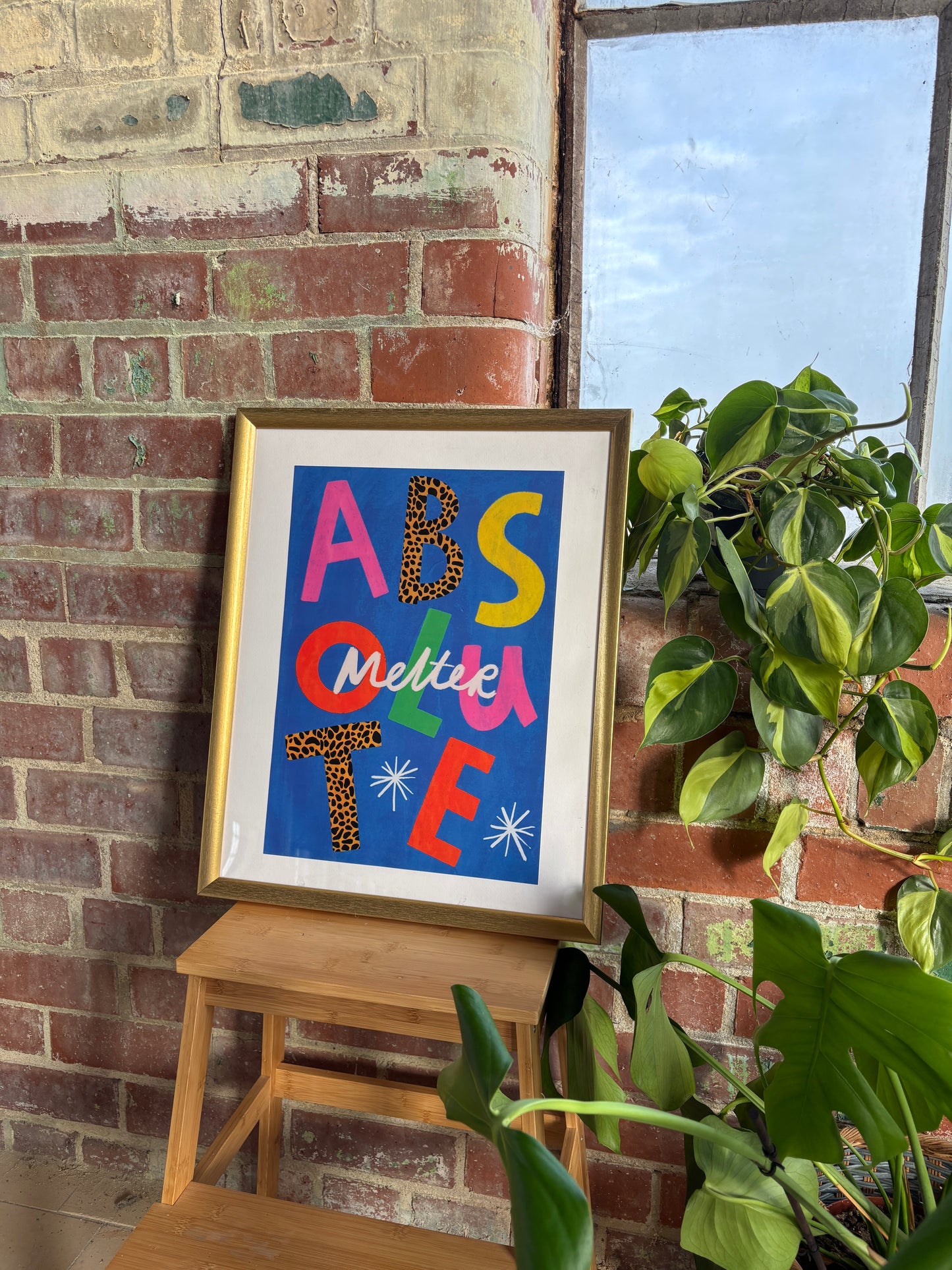 Absolute Melter Colourful typographic art print | Belfast Slang | Northern Irish slang art print | Colourful typography art print |