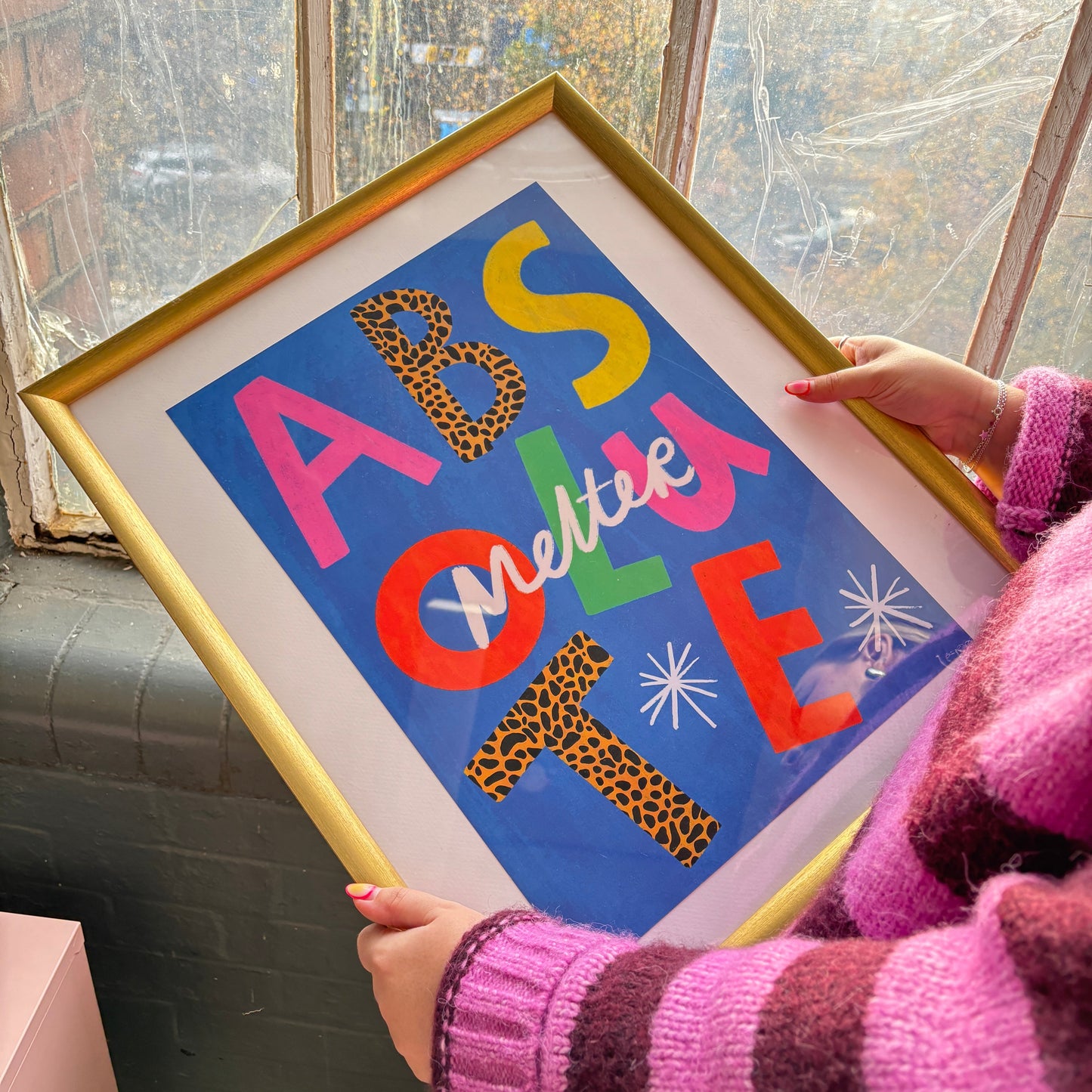 Absolute Melter Colourful typographic art print | Belfast Slang | Northern Irish slang art print | Colourful typography art print |