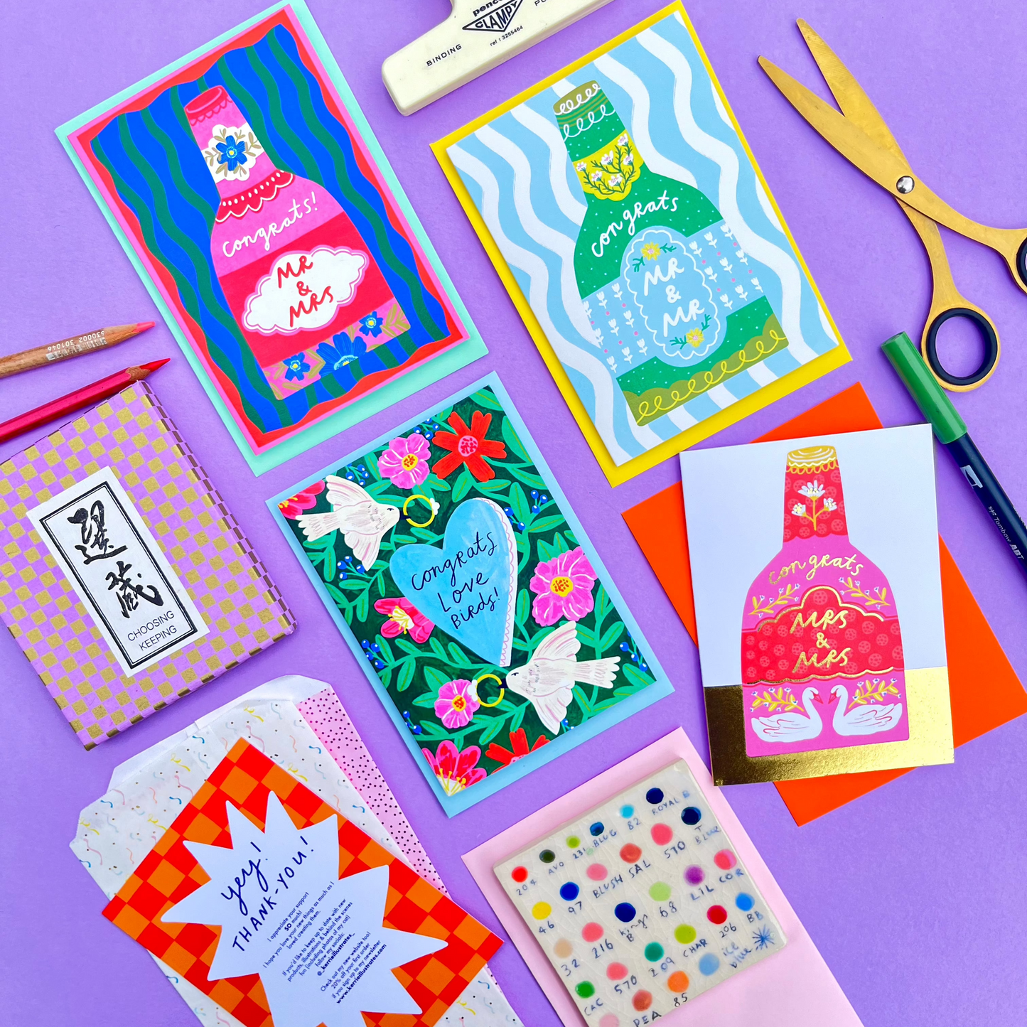 Congrats Mr & Mr Engagement Wedding Greeting Card | Gay Couple His and His Proposal Champagne