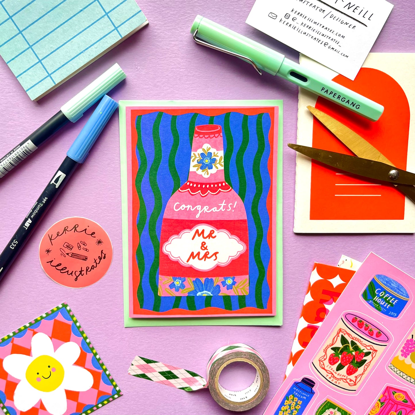 Congrats Mr & Mrs Engagement Wedding Greeting Card | Wedding Proposal Anniversary Celebration Milestone