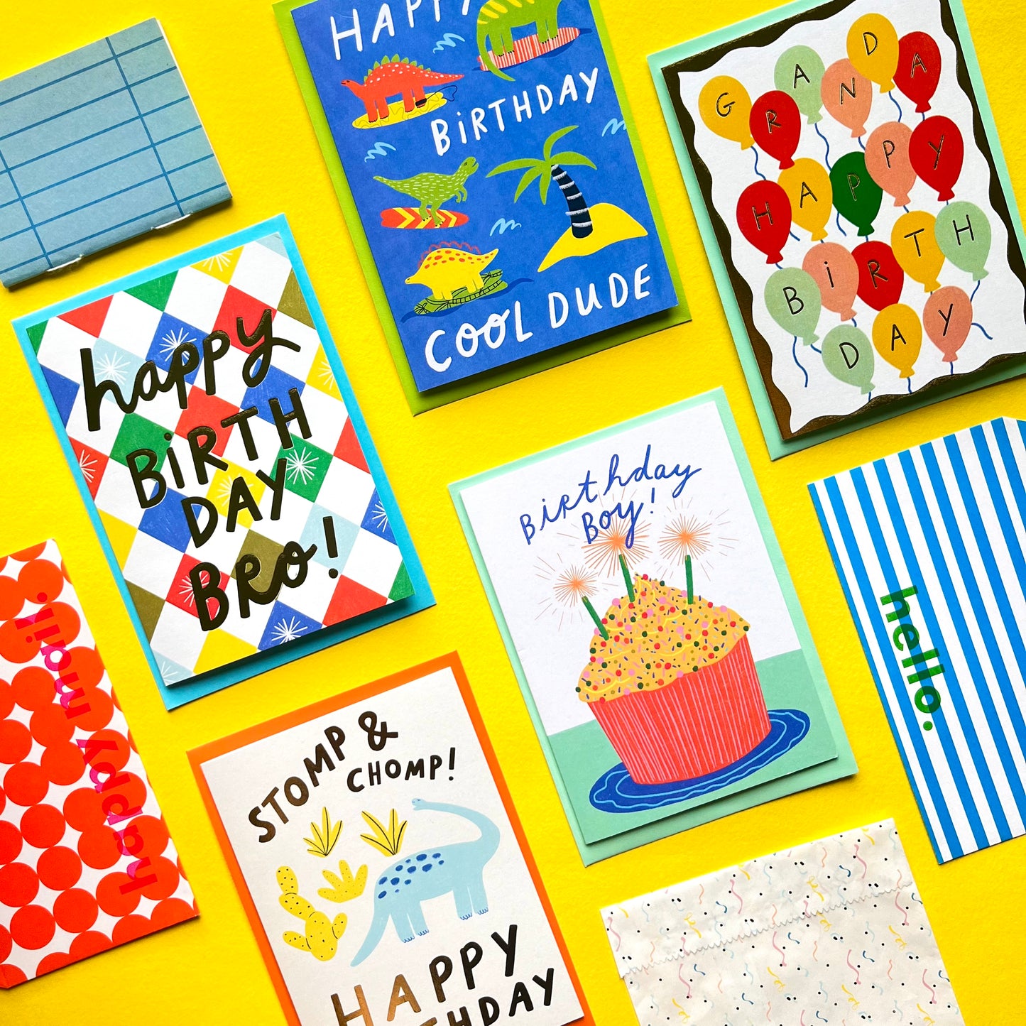 Stomp & Chomp Dinosaur Birthday Greeting Card