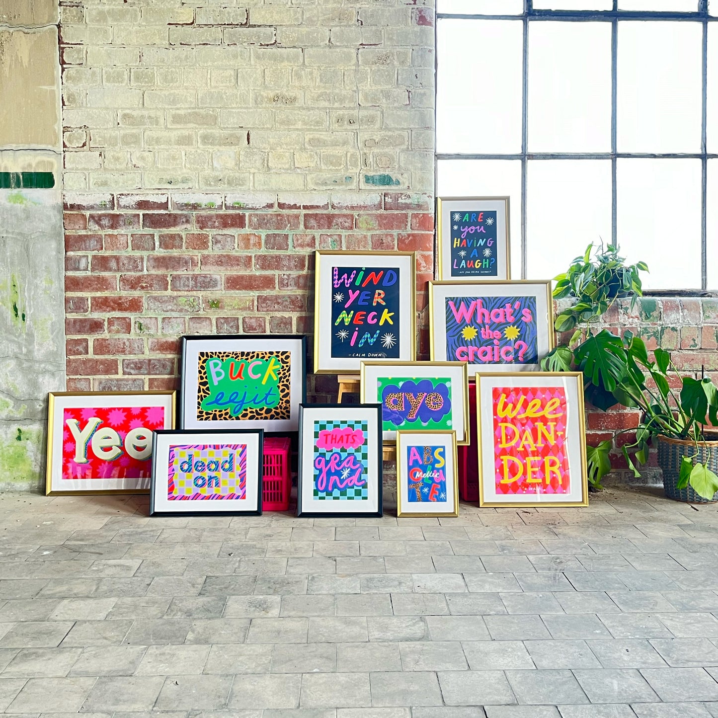 Are you having a laugh? Patterned Art Print| Belfast sayings | Northern Irish sayings | Belfast typography print | Colourful art print