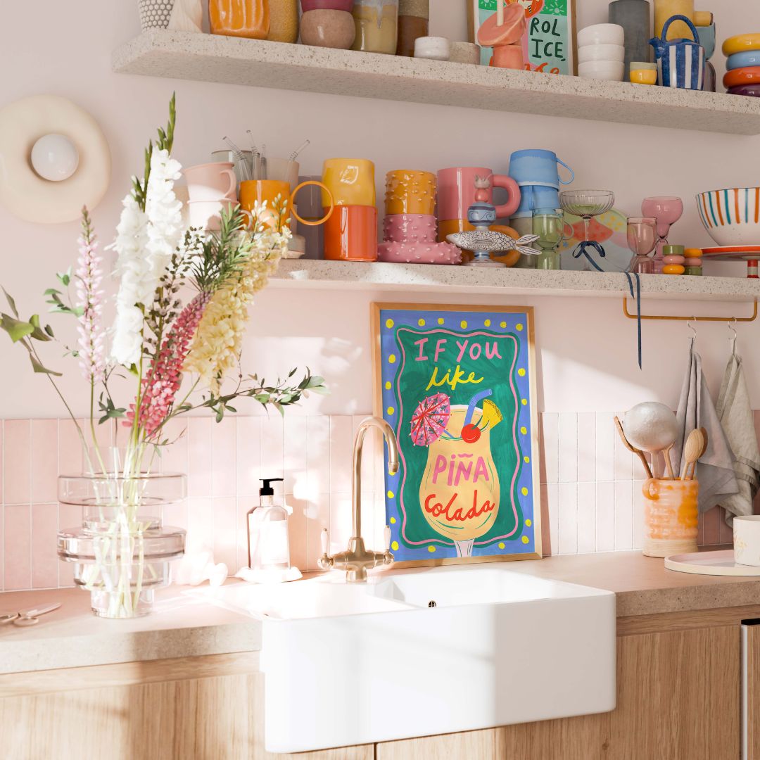 Pina colada art print-Pina colada wall art-cocktail wall art-cocktail art print-bar wall art-bar art print-kitchen wall art-kitchen art print-do you like pina colada