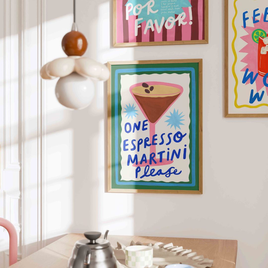 espresso martini art print-espresso martini wall art-bar wall art- kitchen print-kitchen wall art