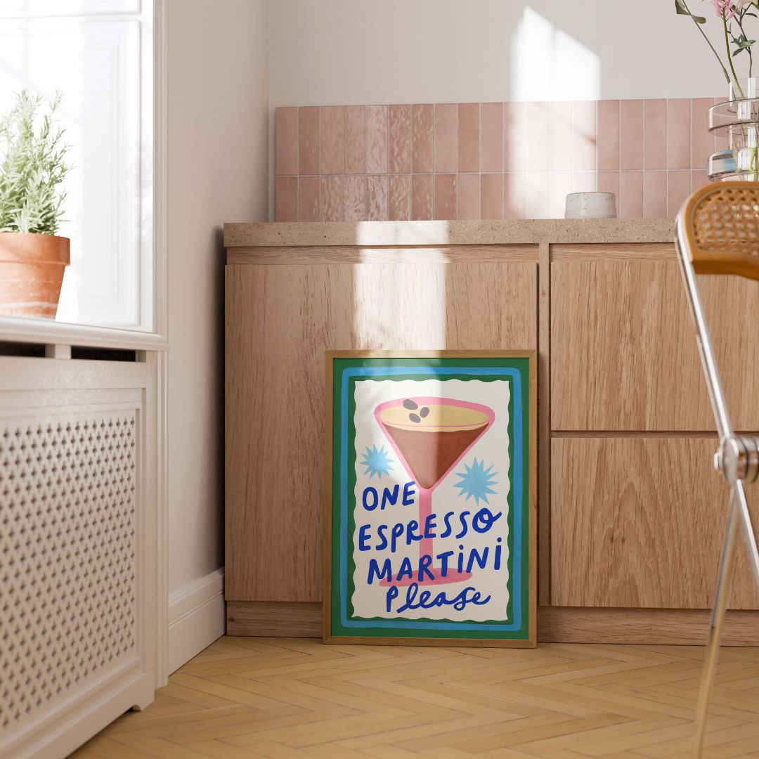 espresso martini art print-espresso martini wall art-bar wall art- kitchen print-kitchen wall art