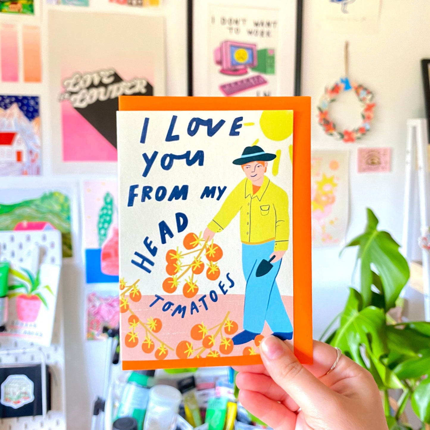 I Love You From My Head To-Ma-Toes Father’s Day Greeting Card | Dad Daddy Grandad Birthday Celebrate Male Relation Occasion Love