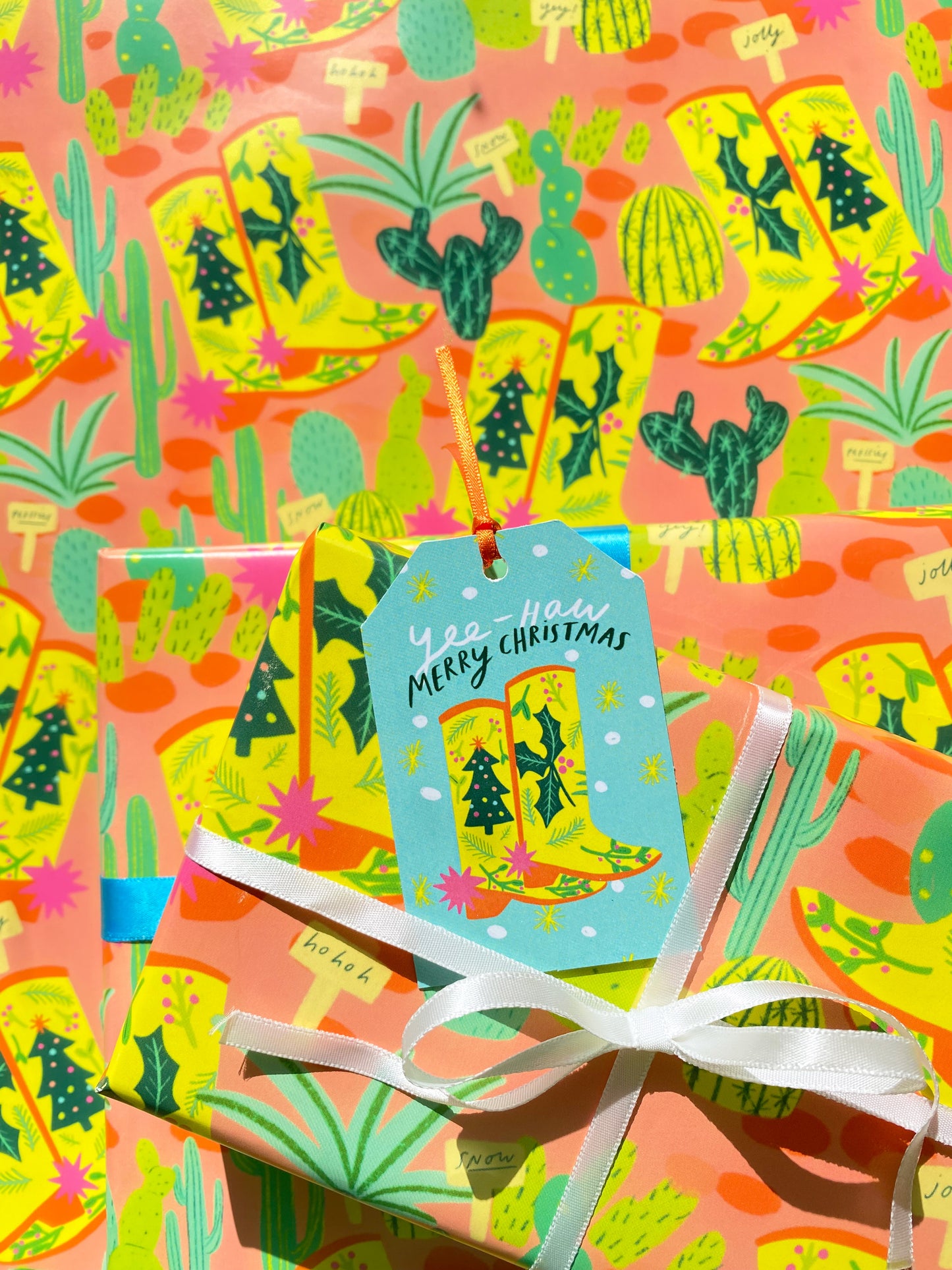 Yee-Haw Christmas Set of 6 Gift Tags