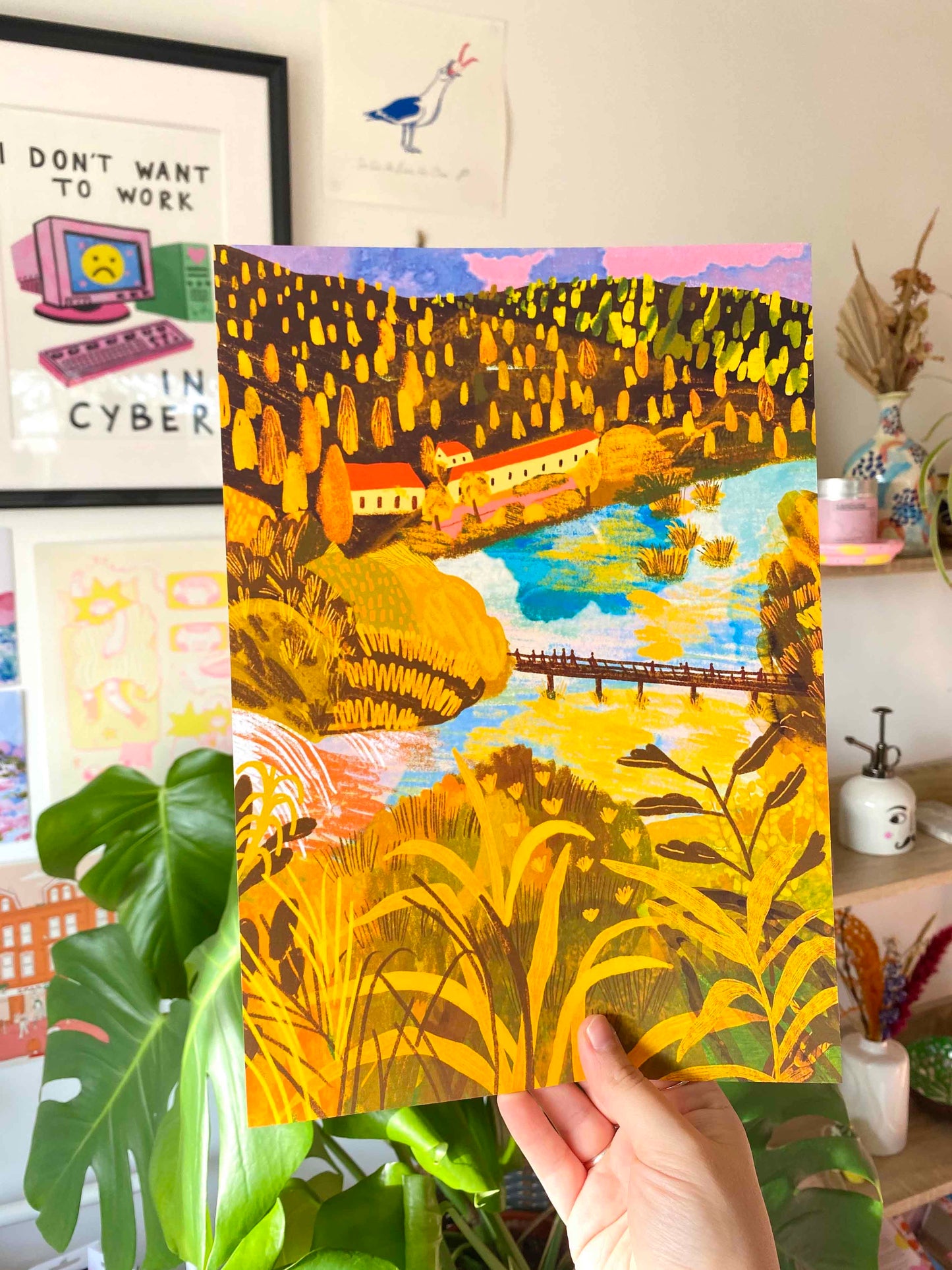 Krka Waterfalls, Split, Croatia Art Print | Travel Croatian Landmark Tourism Wall Decor