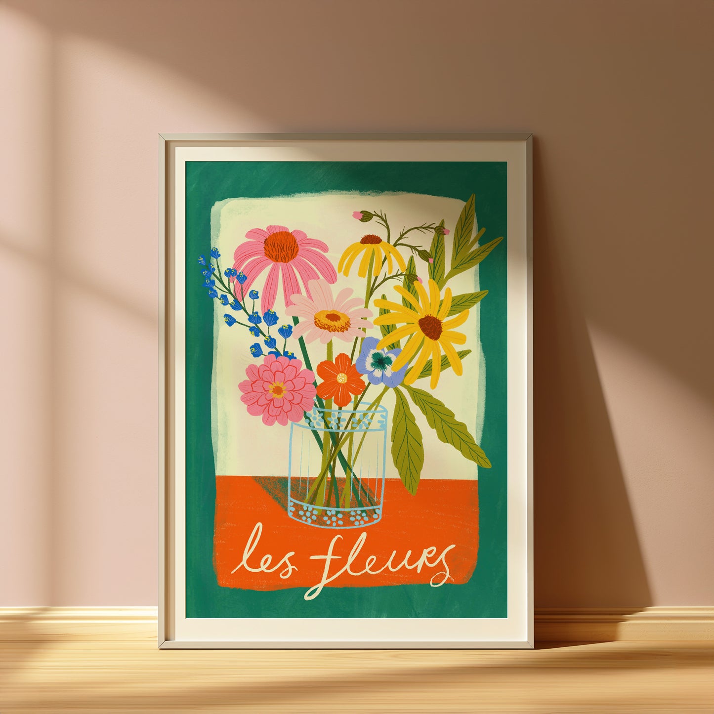Les Fleurs Art Print | Floral Antique Vintage Vase Maximalist Wall Decor Home