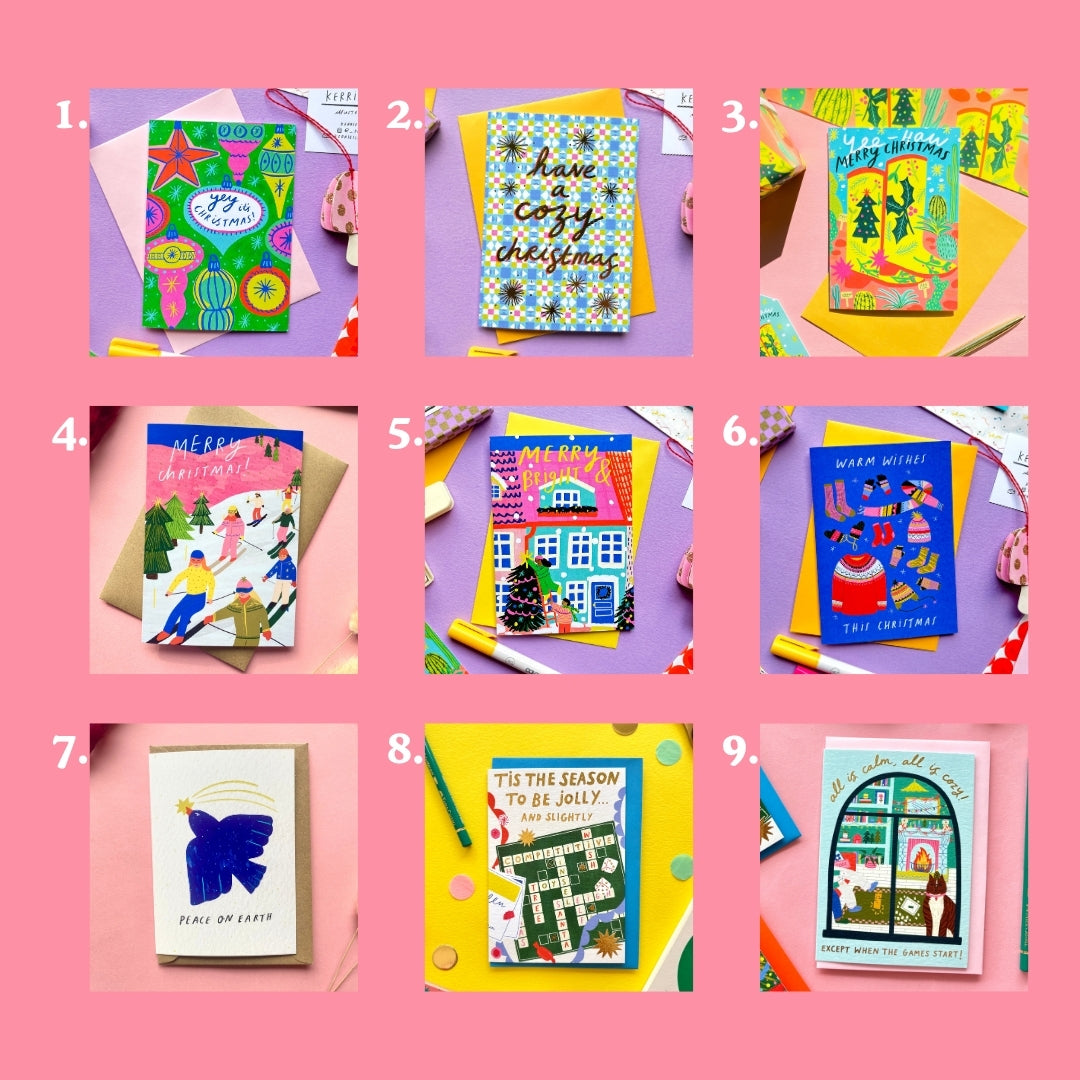 Christmas Greeting Cards Bundle | Xmas Cards | Christmas Card Bundle | Seasonal Cards | Holiday Cards |