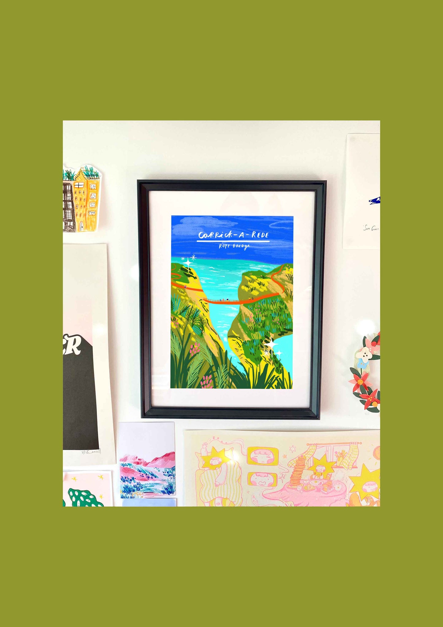 Carrick-A-Rede Rope Bridge Art Print