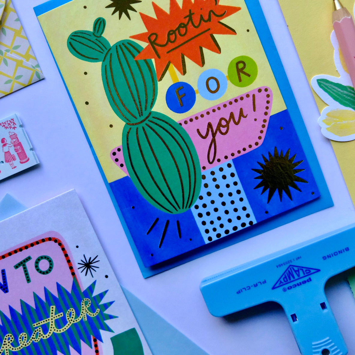 Retro 'Rootin' For You' Good Luck Greetings Card, Good Luck, Retro Motel Sign Thinking of you Greetings Card | Retro Sign Luck | Western Motel Sign Good Luck, Vintage Thoughtful Card