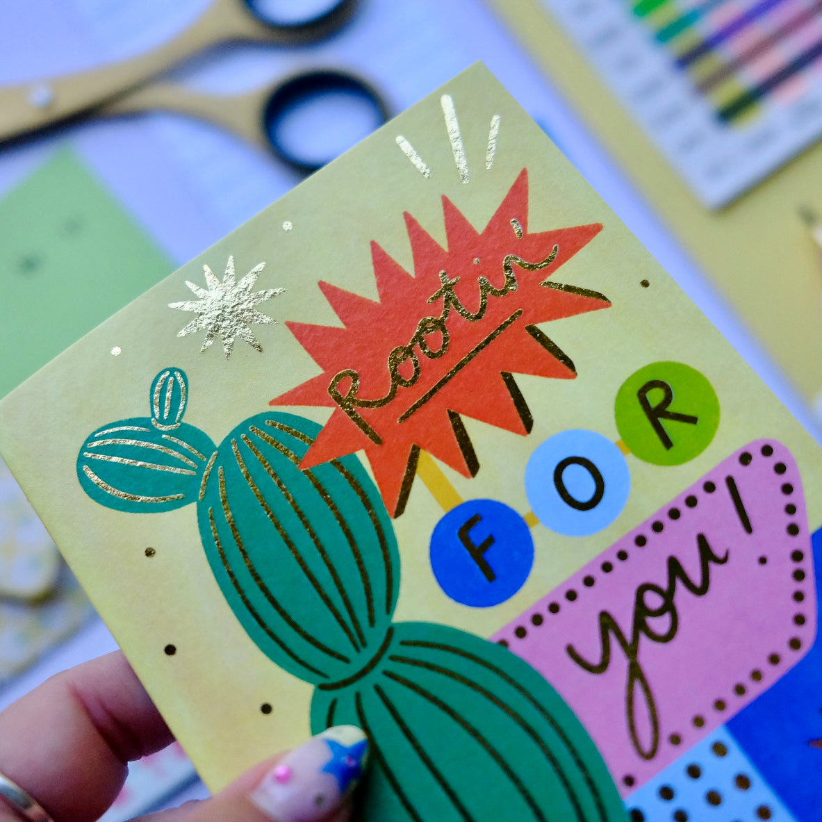 Retro 'Rootin' For You' Good Luck Greetings Card, Good Luck, Retro Motel Sign Thinking of you Greetings Card | Retro Sign Luck | Western Motel Sign Good Luck, Vintage Thoughtful Card