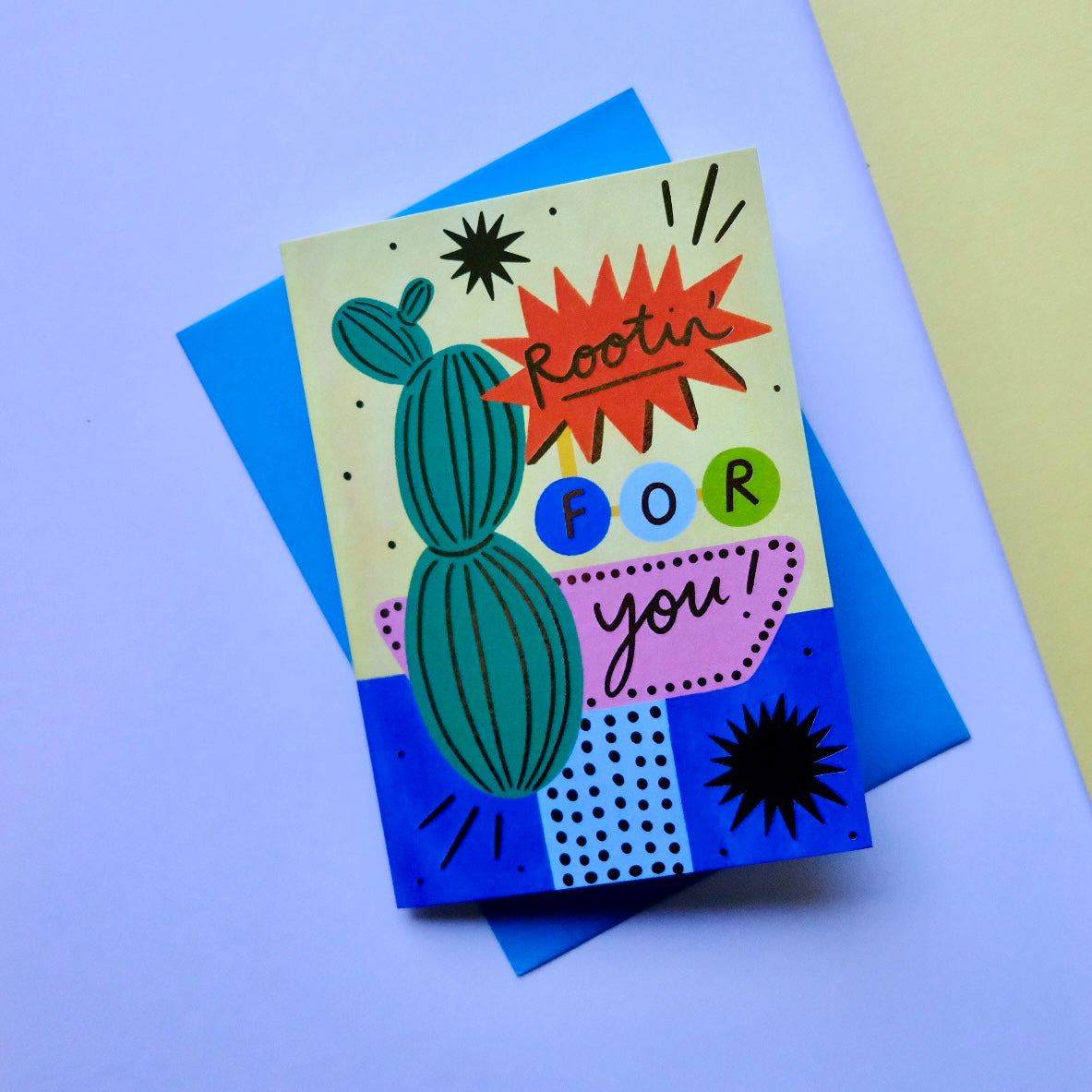 Retro 'Rootin' For You' Good Luck Greetings Card, Good Luck, Retro Motel Sign Thinking of you Greetings Card | Retro Sign Luck | Western Motel Sign Good Luck, Vintage Thoughtful Card