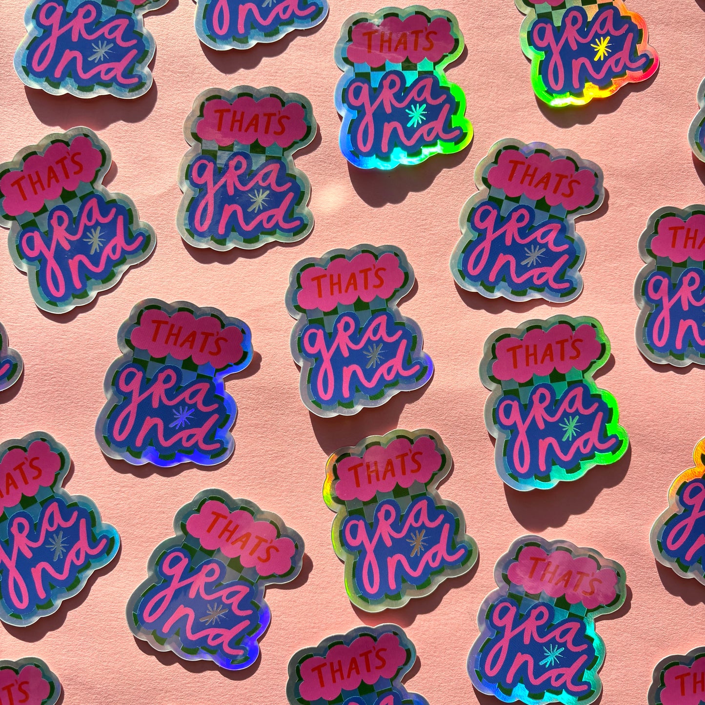 That's Grand Holographic Vinyl Sticker