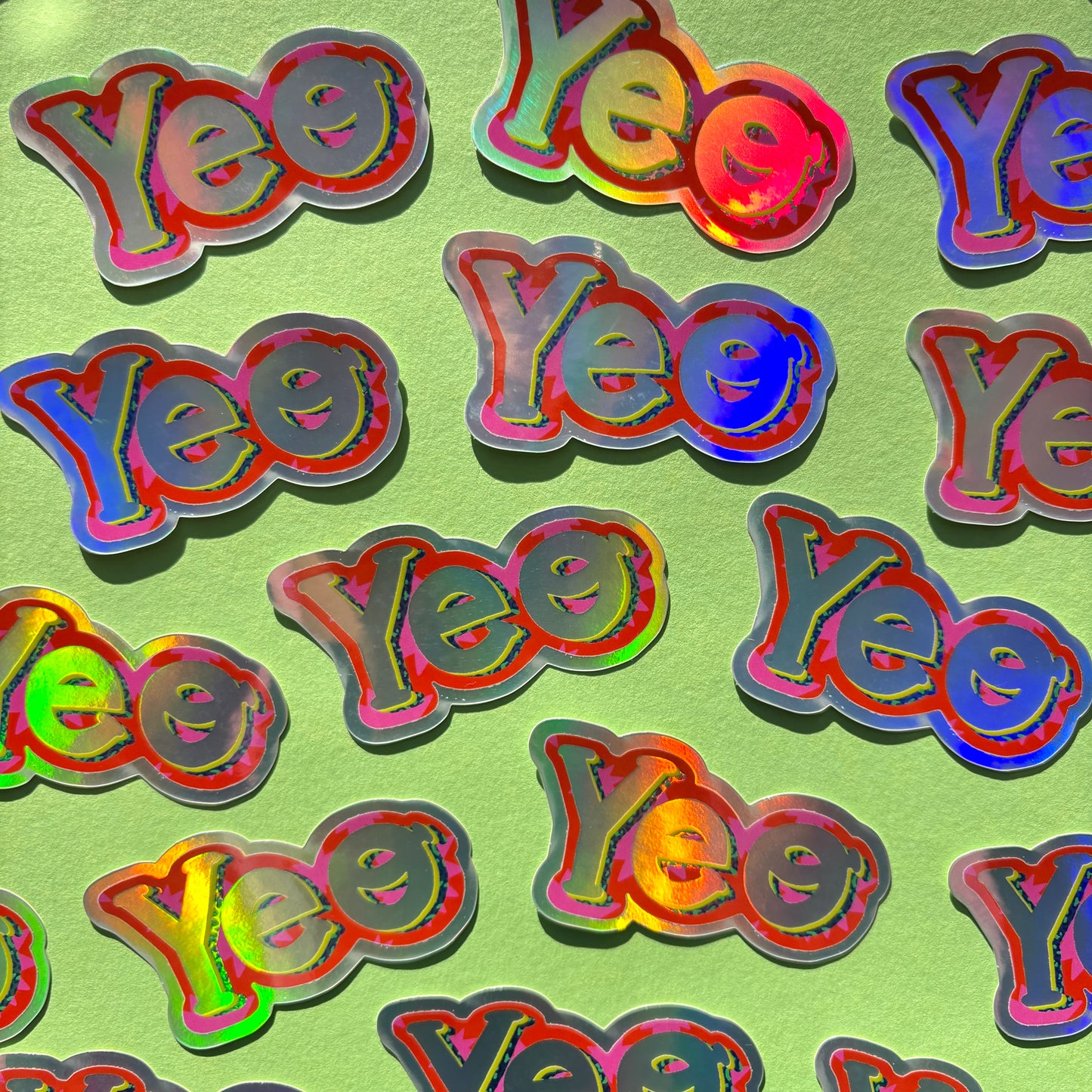 Yeo Holographic Vinyl Sticker