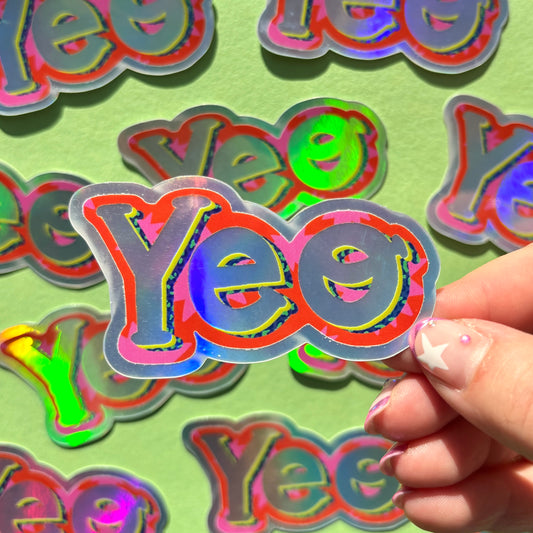 Yeo Holographic Vinyl Sticker