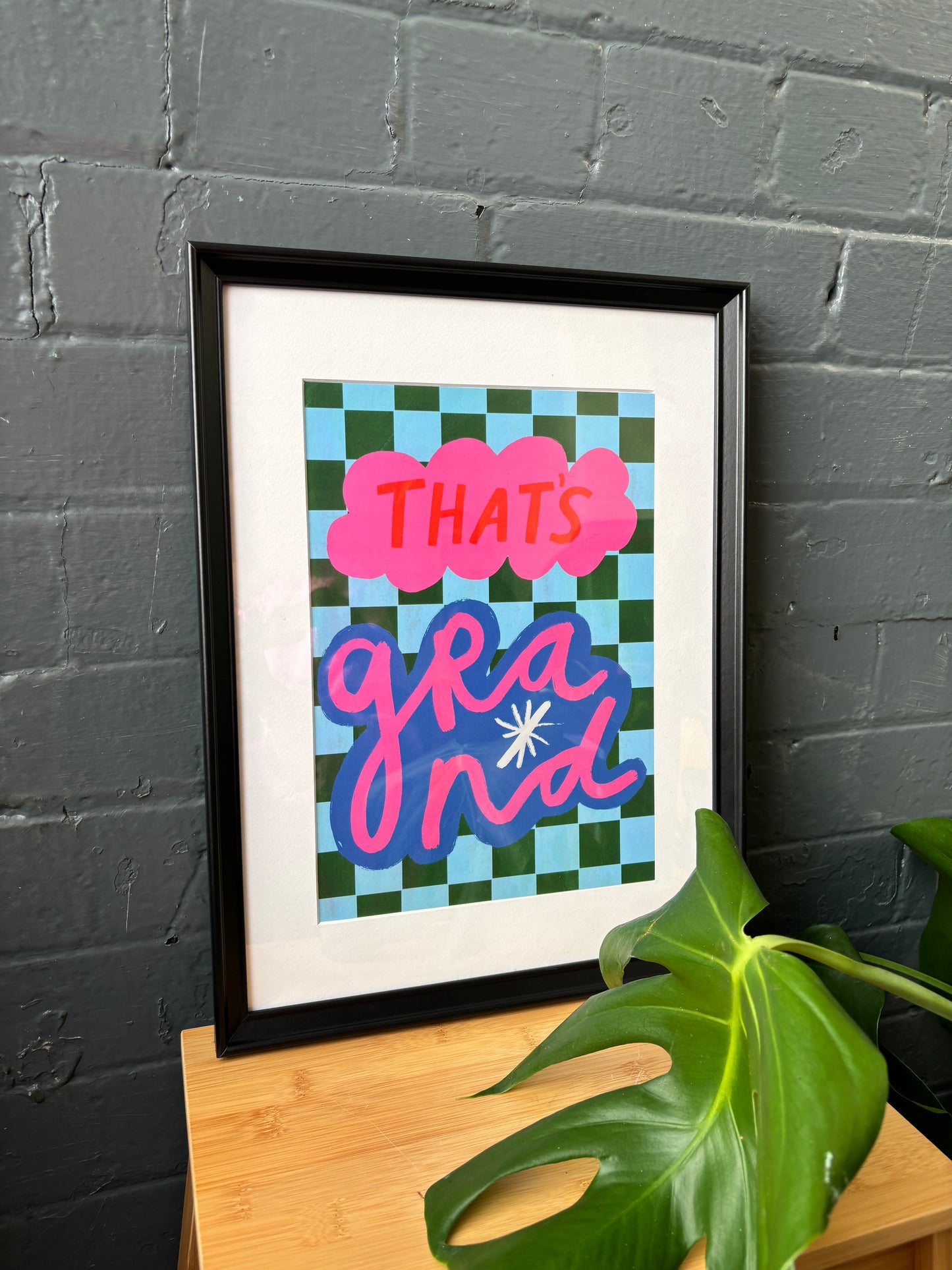 That's grand patterned typographic art print | Belfast print | Northern Irish art print | Belfast slang art print | Northern Irish slang art