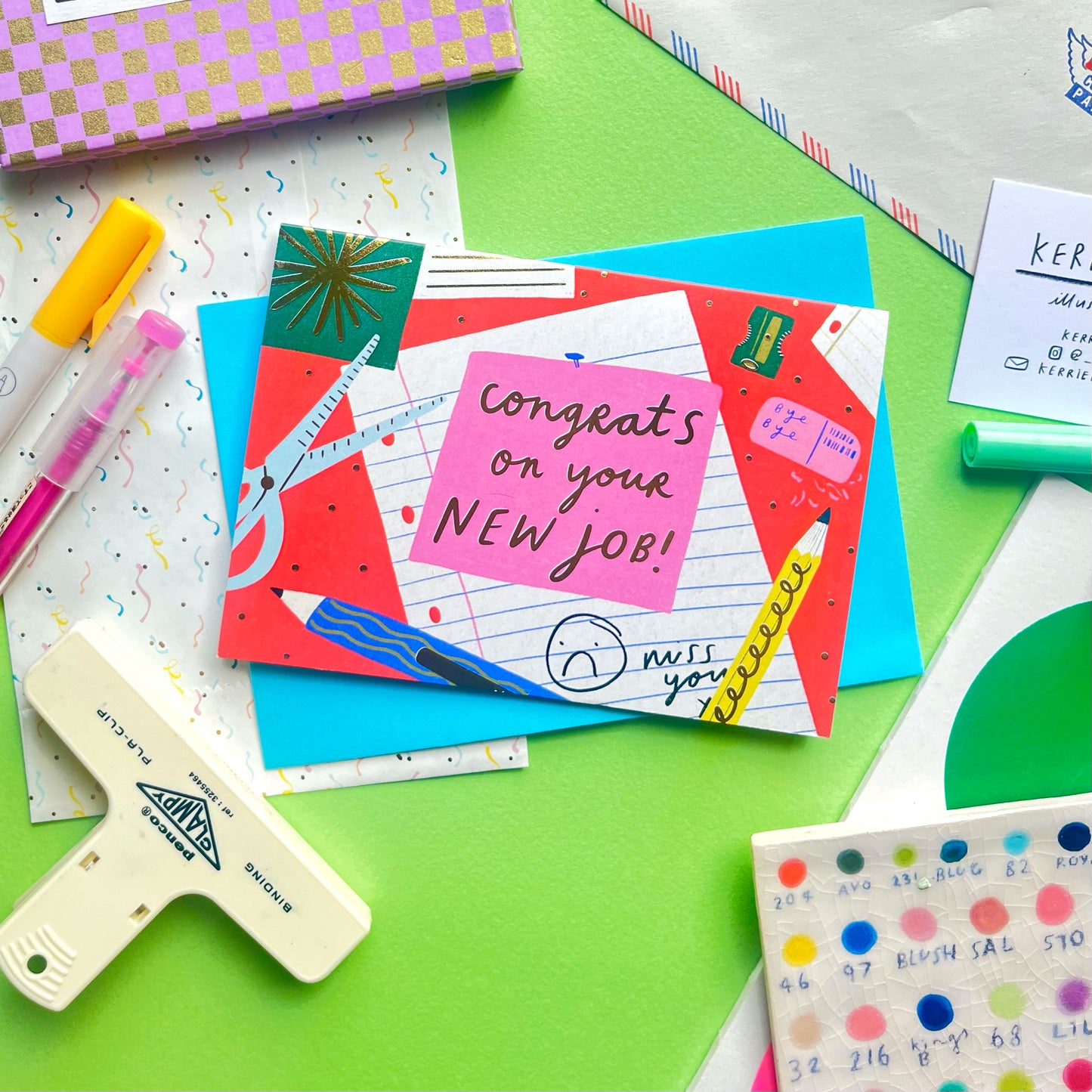 Congrats On Your New Job Stationery Greeting Card