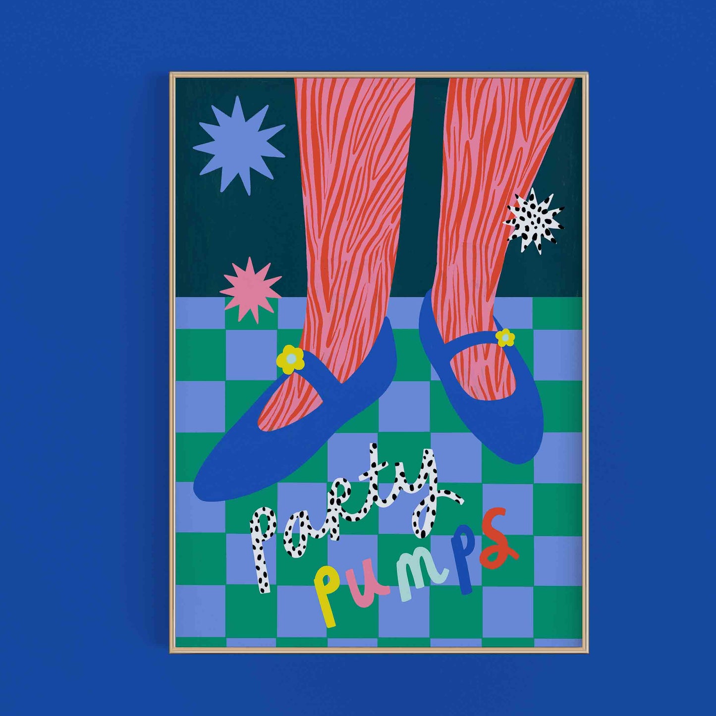 Party Pumps Art Print | Fun Fashion Art Print, Bold Colourful Wall Art, Fashion-Inspired Decor