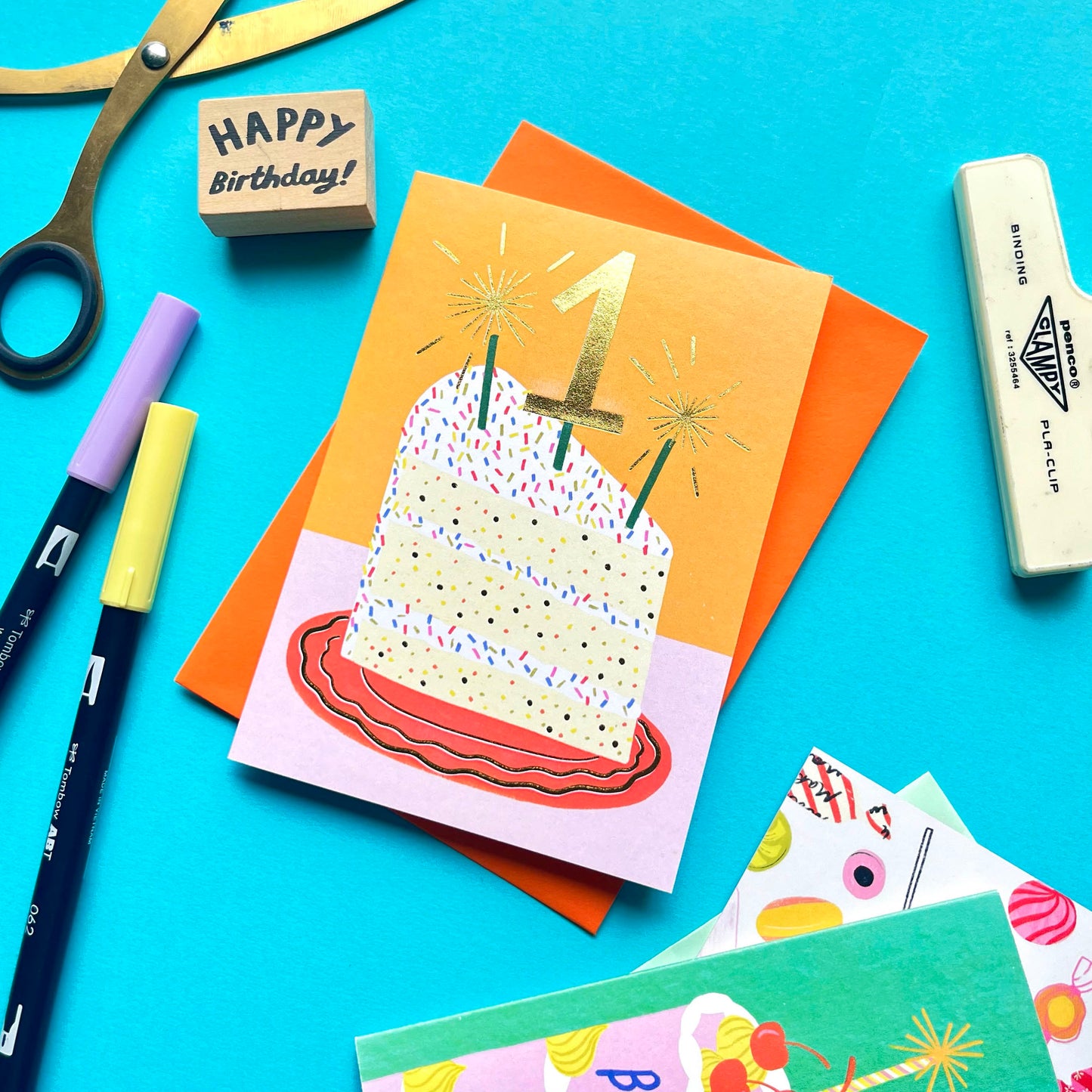 1st Birthday Cake Card | Birthday Cake Card | 1st Birthday