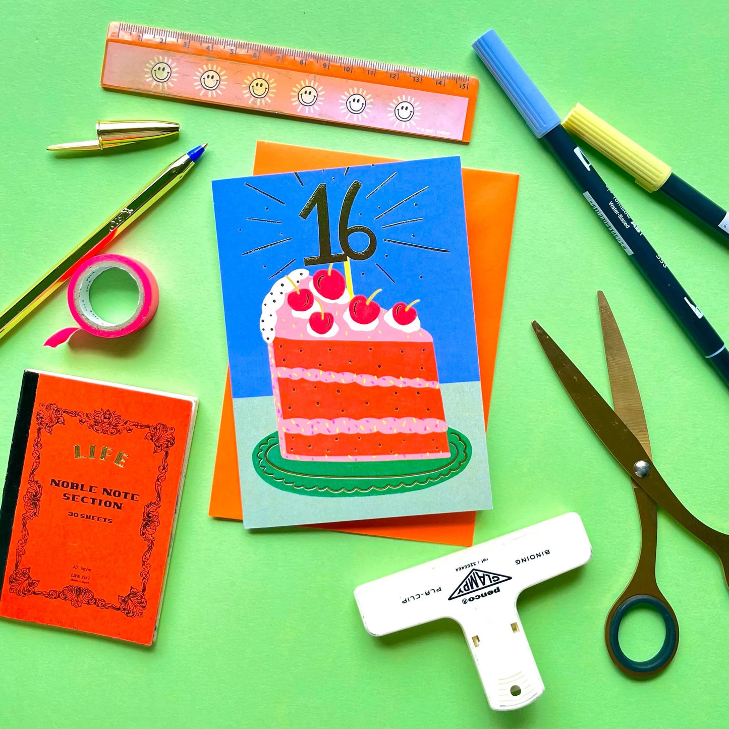 16th Birthday Cake card | birthday cake card | 16th birthday