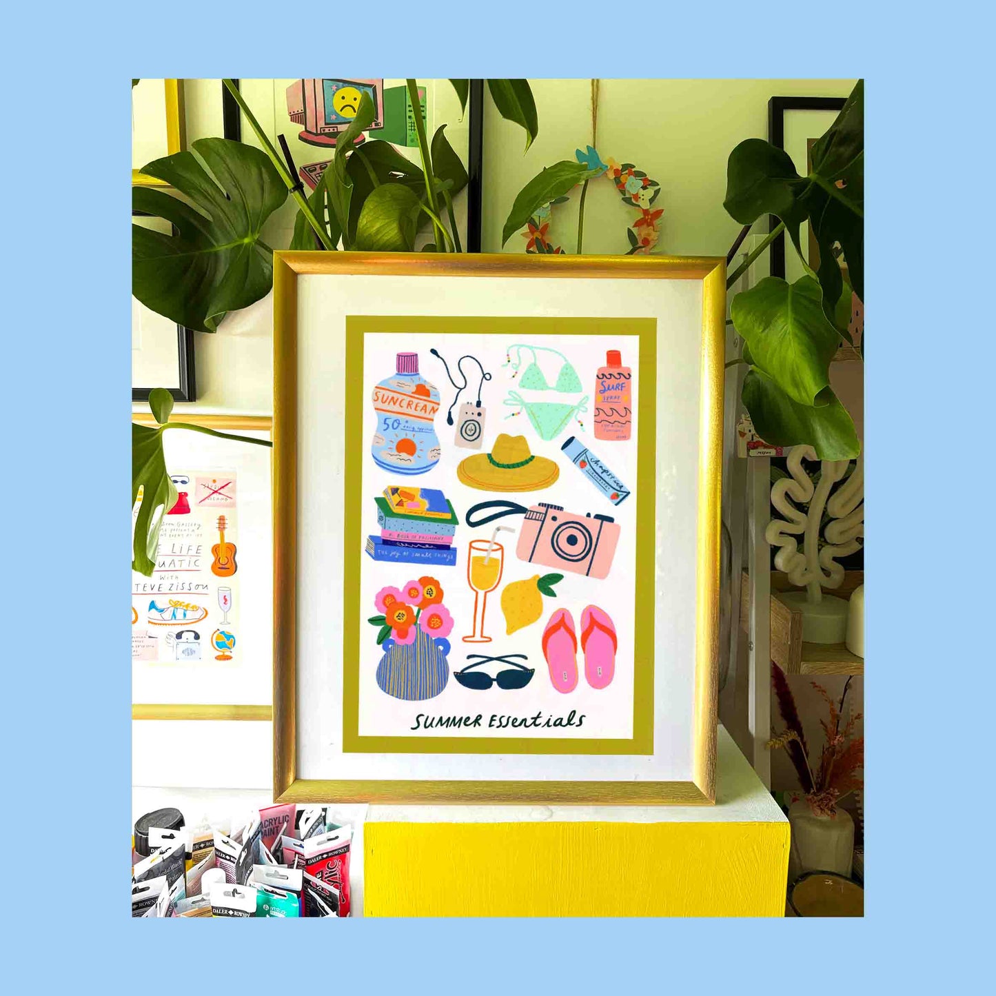 Summer Objects (Essentials) Art Print